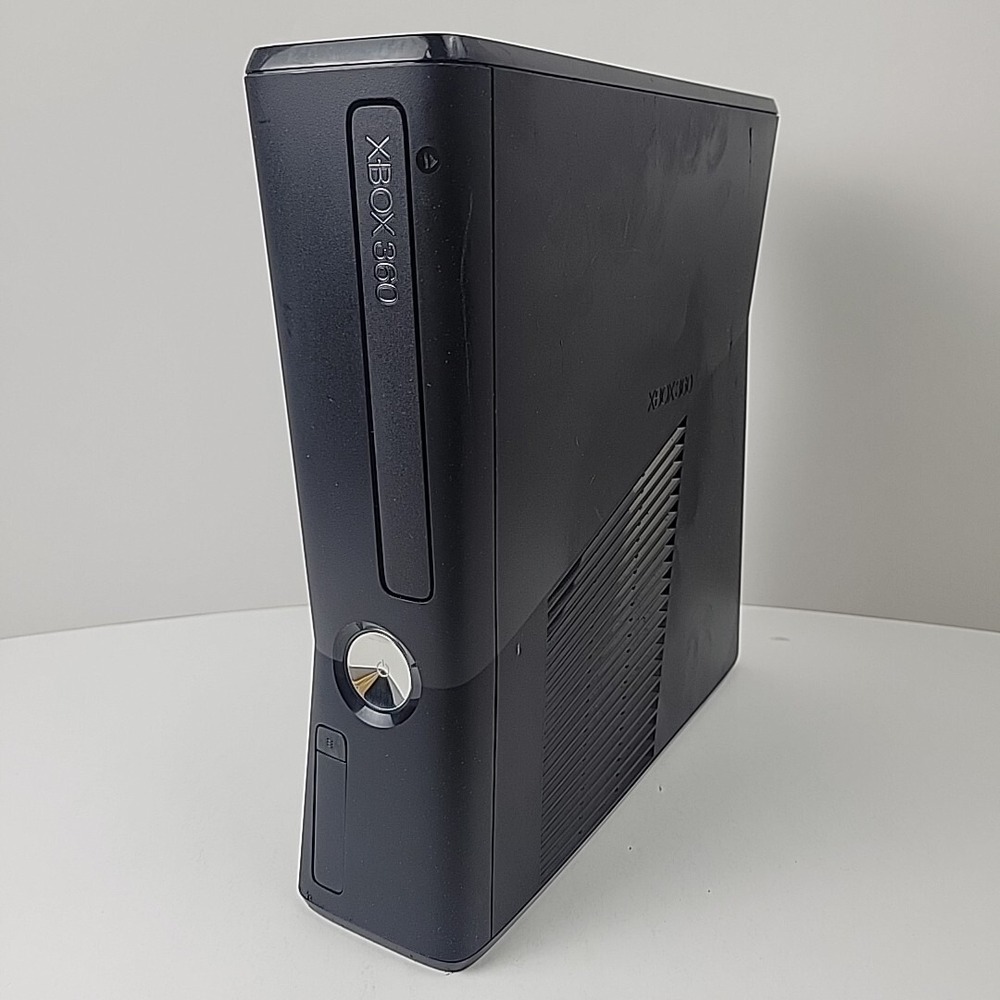 Xbox 360 S Slim Black Console Only Matte 1439  - For Part/Repair - No HDD